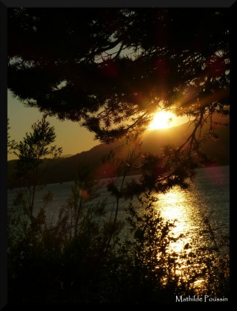 Coucher de soleil sur Serre-Ponçon